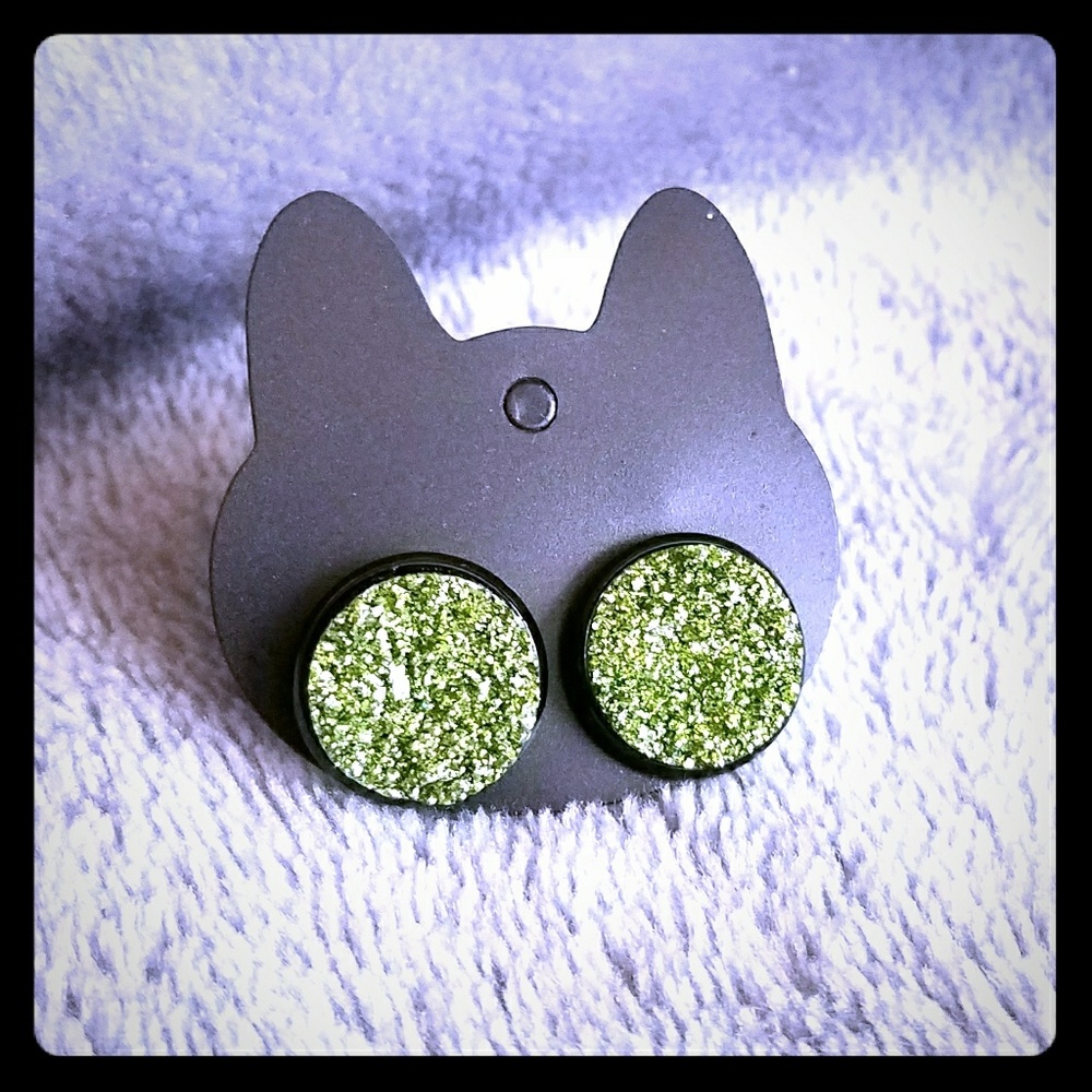Druzy style earrings